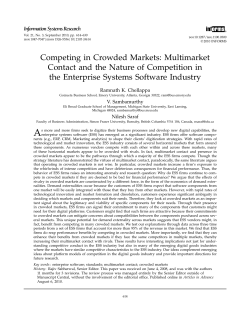 Competing in Crowded Markets - Emory Goizueta Business School