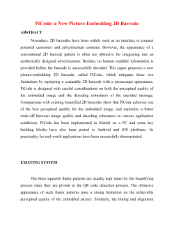 PiCode: a New Picture-Embedding 2D Barcode ABSTRACT