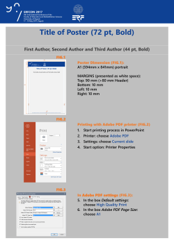 ERFCON 2017 Poster Template Instructions ()