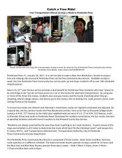 Catch a Free Ride! - City of Pembroke Pines