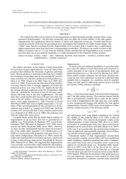 SELF-GRAVITATING FRAGMENTATION OF ECCENTRIC