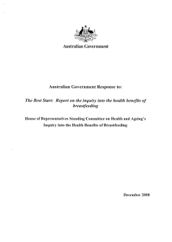 The Best Start - Parliament of Australia