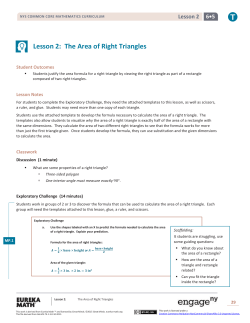 Grade 6 Mathematics Module 5, Topic A, Lesson 2