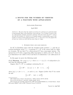 A bound for the number of vertices of a polytope with