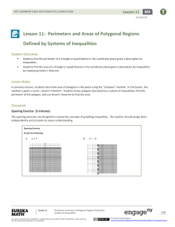 Geometry Module 4, Topic C, Lesson 11: Teacher
