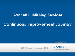 Continuous Improvement Journey What is GPS?