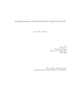 An Implementation of External-Memory Depth