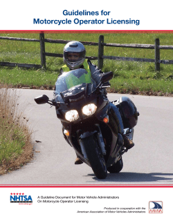 Strategies for Motorcycle Operator Licensing Systems