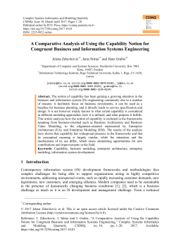A Comparative Analysis of Using the Capability Notion for
