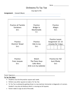 Orchestra Tic Tac Toe