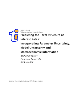 Predicting the Term Structure of Interest Rates