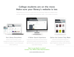 College students are on the move. Make sure your library`s website