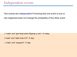 Independent events