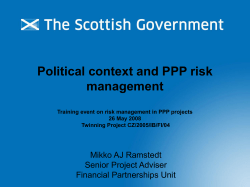 Political context and PPP risk managementPPT