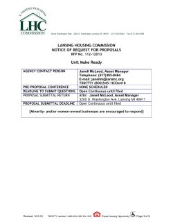 Attn: Janell McLeod, Asset Manager