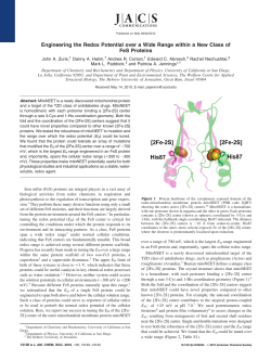 Engineering the Redox Potential over a Wide Range within a New