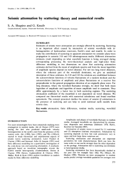 Seismic Attenuation By Scattering: Theory and Numerical Results