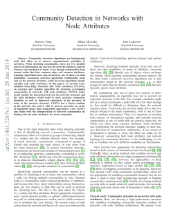 Community Detection in Networks with Node Attributes