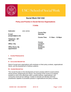 School of Social Work Syllabus Template Guide