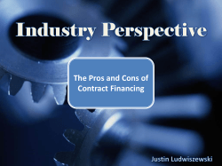 4 - NCMA Oct PPT Slides - Industry Perspective
