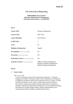 CITY UNIVERSITY OF HONG KONG