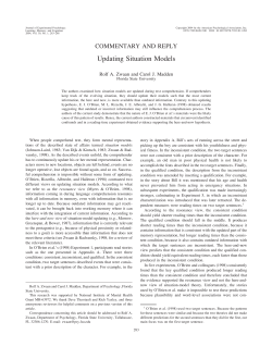 Updating Situation Models