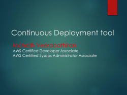 Continuous Deployment tool