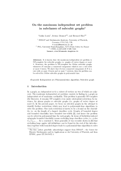 On the maximum independent set problem in