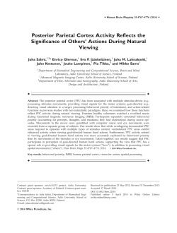 Posterior parietal cortex activity reflects the significance of others