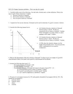 ECN 221 Chapter 5 practice problems