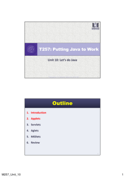 Unit 10: Let`s do Java