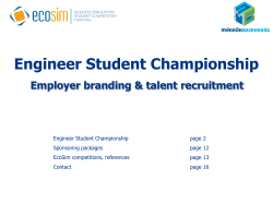 Engineer Student Championship Sponsoring Offer