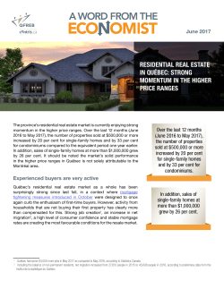 strong momentum in the higher price ranges