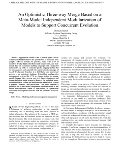 An Optimistic Three-way Merge Based on a Meta