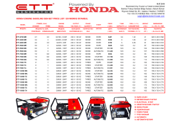 HONDA ENGINE GASOLINE GEN-SET PRICE - electrotech