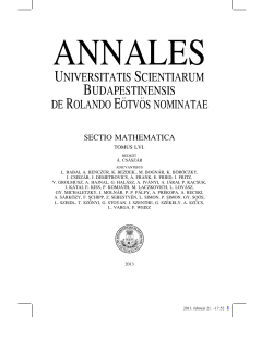 Universitatis Scientiarum Budapestinensis de Rolando Eotvos