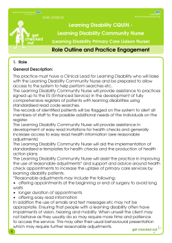 EMIS - GP guidelines for annual health check