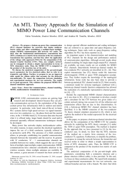 An MTL Theory Approach for the Simulation of MIMO Power