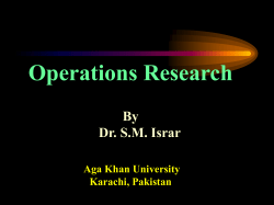 Operations Research
