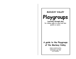 Playgroups - Lead My Learning