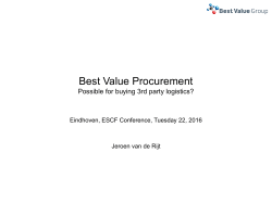 Misverstanden rondom Best Value