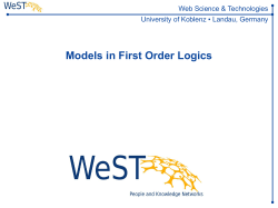 First-order signature - Institute for Web Science and Technologies