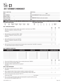 2 017 STEWARD&eacute;S WORKSHEET