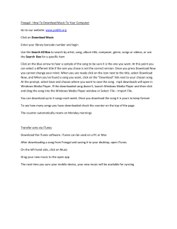 Freegal - How To Music To Your Computer Go to our