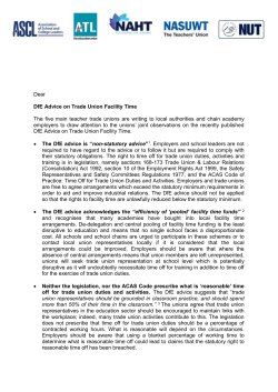 joint letter to all local authority and chain academy employers