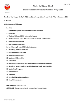 SEND policy 2016 docx - Riseley C of E Lower School