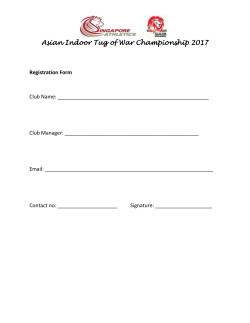 For FURTHER ACTION - Singapore Athletics