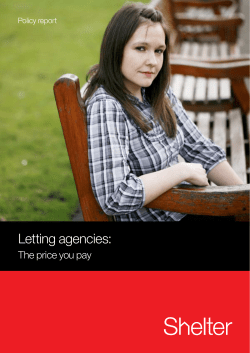 Letting agencies: The price you pay