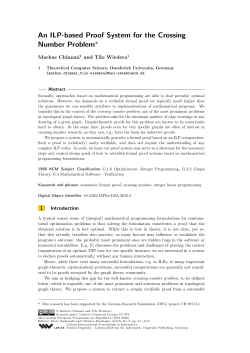 An ILP-based Proof System for the Crossing Number Problem