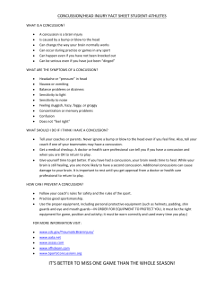 Concussion Fact Sheet